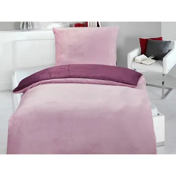 Povlečení Povlečení Cashmere Touch Wende, růžová/ostružinová