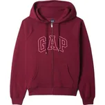 Dámská mikina GAP NEW XS Vínová, Bílá