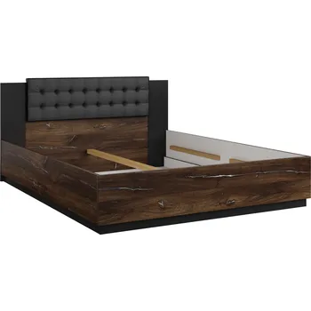 Postel MOB Signat Typ 32 (černá + dub flagstaff + stříbrná nitka)