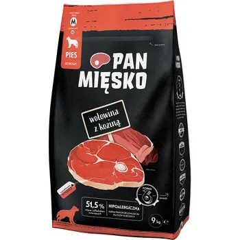 Krmivo pro psa 9kg Pan Mięsko Medium hovězí s kozím masem granule pro psy