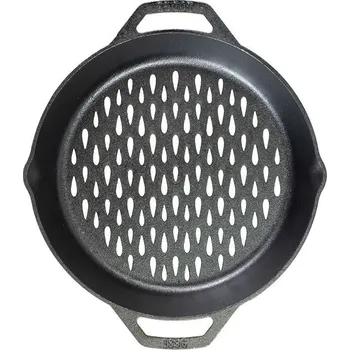 Pánev Děrovaná litinová pánev na gril Lodge 30 cm