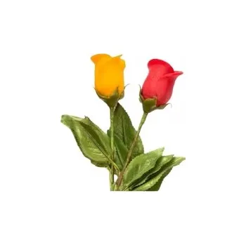 Jedlá dekorace na dort Marcipánová modelovaná RŮŽE - ČERVENÁ