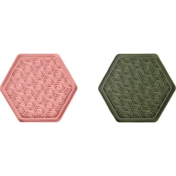 tréninková pomůcka pro psa Lízací podložka Jelly 24x21cm mix barev Flamingo