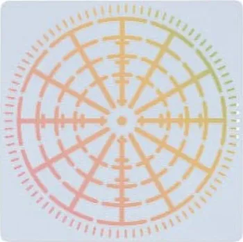 Plast. šablona, TERČ 8, 13x13,1 cm, 1ks