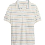 Chlapecké tričko GAP V-SS POLO FSHN XS Bílá, Modrá, Žlutá