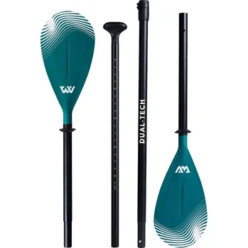Pádlo AQUA MARINA Dual Tech Combo zelené 4-dílné nastavitelné pádlo pro paddleboard i kajak model
