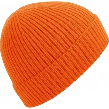 Čepice Beechfield Žebrovaná čepice s manžetou Barva: Oranžová CB380