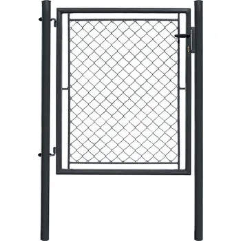 Plot Jednokřídlá branka IDEAL, PLETIVO® poplastovaná (Zn + PVC) - rozměr 1085 × 1950 mm, barva antracit (RAL 7016)