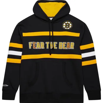 Pánská mikina Mitchell & Ness Pánská mikina Boston Bruins NHL Head Coach Hoodie Current Logo Velikost: S
