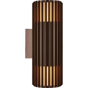 Nástěnné svítidlo Nordlux 2418121261 Aludra, venkovní nástěnné svítidlo 1xE27, metalická hnědá, výška 34cm