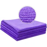 Mikrovláknová utěrka Liquid Elements All-Purpose Purple Microfiber Cloth Value Set of 5 - 310 GSM 40 x 40 cm