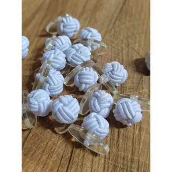 Knoflík Ozdoba do klopy / manžetový knoflík barva bílá