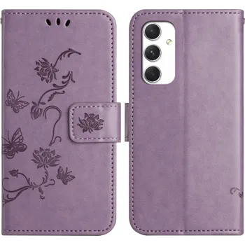Pouzdro na mobilní telefon Flower knížkové pouzdro na Samsung Galaxy A16 4G/5G - světlefialové