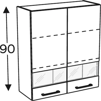 Kuchyňská skříňka Kuchyňská skříňka Mono M WW80/90