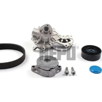 Vodní pumpa + klinový żebrový řemen HEPU PK05127