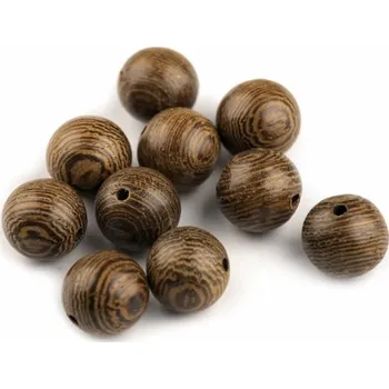 Dětské navlékací korálky Dřevěné korálky Ø10 mm, 10 ks