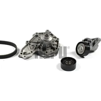 Vodní pumpa + klinový żebrový řemen HEPU PK00546