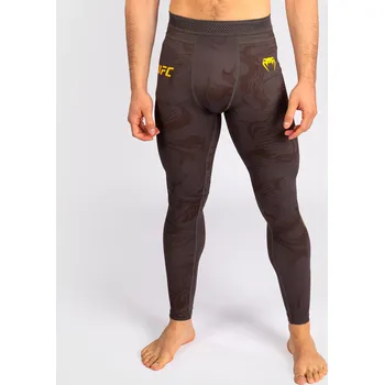 Pánské legíny Kompresní legíny Venum UFC Fusion by Venum Fight Week - hnědé - VNMUFC-00304-058 Velikosti: XL