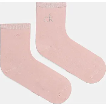 Pánské oblečení Ponožky Calvin Klein 2-pack 701229680.NOS růžová 39X, vel. 39/42