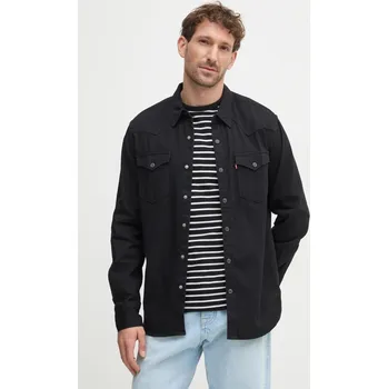Pánské oblečení Džínová košile Levi's 85744.0002 černá 99X, vel. S