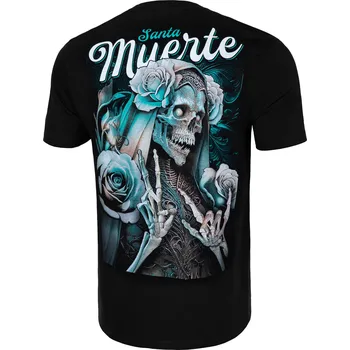 Pánské tričko PitBull West Coast - pánské triko SANTA MUERTE 24 černé M