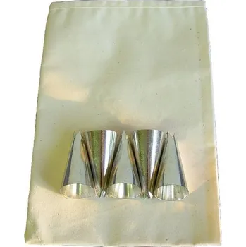 sáček 37cm BAVLNA+5špiček-kov, cukrářská soupr.