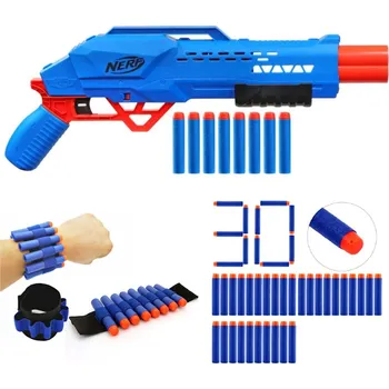 Dětská zbraň Nerf Alpha Strike Big Cat DB-2 F2463 + 30 šípů + páska na ruku