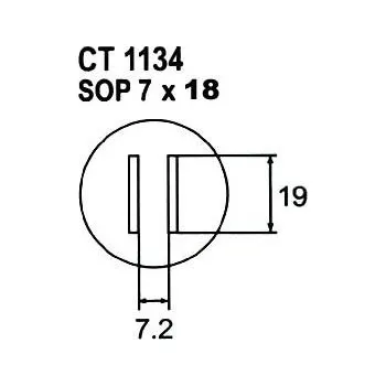 Smyčcová kalafuna Nástavec na vyfoukávačku SOP 7,9x19mm