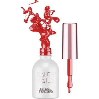 Lak na nehty Gelový lak na nehty Saute Nails S281 La Tomatina 8ml
