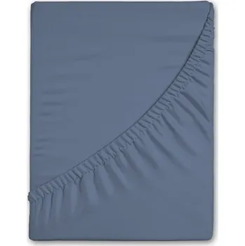 Prostěradlo Modré napínací flanelové prostěradlo 140x200 cm – Good Morning ID_1697308