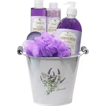 levandule-online.cz Dárkové balení levandulové kosmetiky v plechovém kbelíku