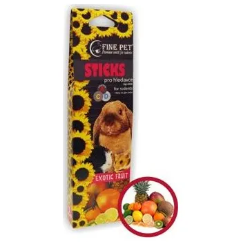 Krmivo pro hlodavce FINE PET Tyčinka Hlodavec exot ovoce 2ks/110g