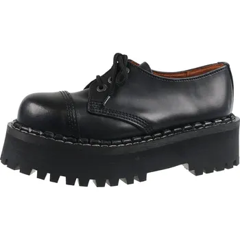 Pánská zimní obuv boty kožené unisex - 3 dírkové - STEADY´S - STE/3/2,5_black - 46