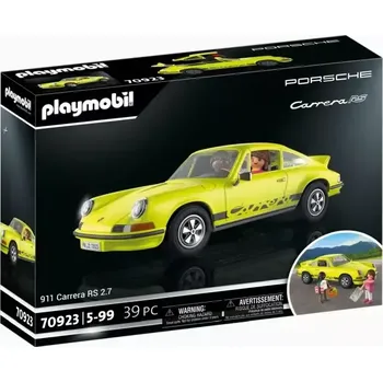 PORSCHE PLAYMOBIL® 911 Carrera RS 2.7 Model auta stavebnice 39 dílů s doplňky žlutá (Herní sada od PLAYMOBIL® sestávající z modelu, figurek, košíku atd)