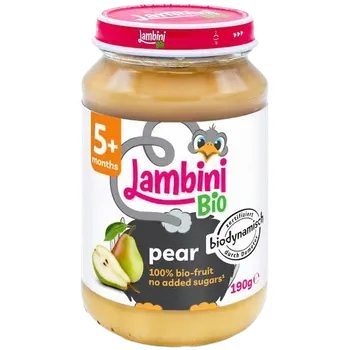 Dětská výživa LAMBINI BIO Demeter příkrm hruška 190 g