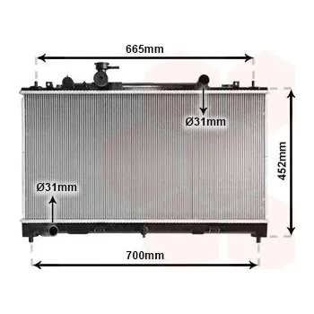 Chladič motoru Chladič, chlazení motoru AGB 456008-5