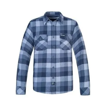 Pánská košile RAFIKI VIRAGE monument plaid L; Modrá košile + DÁREK DLE VÝBĚRU!