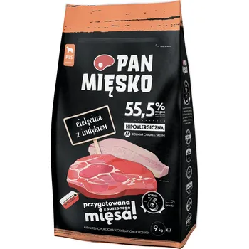 Krmivo pro psa Výhodné balení: 2x9kg Pan Mięsko Medium telecí s krůtím granule pro psy