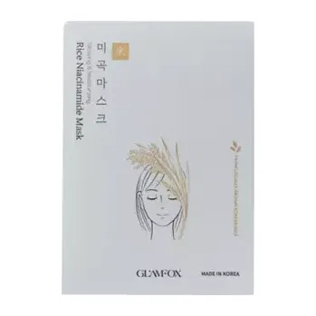 Pleťová maska Glamfox Rice Niacinamide mask