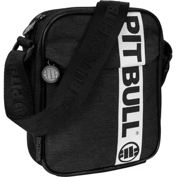 PITBULL WEST COAST Pánská taška Hilltop II - černo/bílá - PWC_PTHILL2_BLK