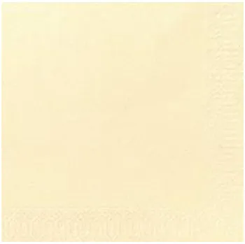 Papírový ubrousek Ubrousek 33 x 33 cm 3vrstvý krémový (250&nbsp;ks)