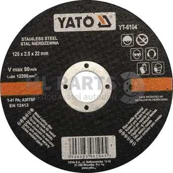 Autodílna tarcza do cięcia stal nierd 125x2,5