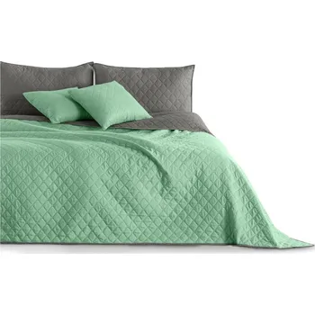 Přehoz na lůžko Světle zelený oboustranný přehoz z mikrovlákna DecoKing Axel, 240 x 260 cm ID_1029048