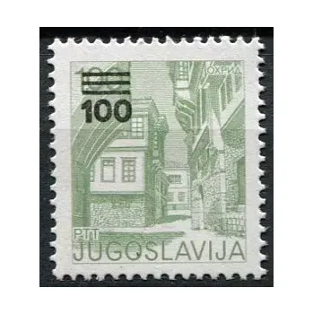 Poštovní známka (1989) MiNr. 2338 ** - Jugoslávie - Památky - přetisk