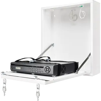 DVR/NVR/HVR záznamové zařízení Pulsar CP-PR-103 Uzamykatelná skříňka na zeď pro velké DVR / NVR rekordéry (bílá)