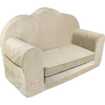 Pohovka Albero Mio Dětská rozkládací pohovka Velvet obláček béžová