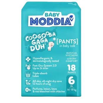 Plena MODDIA BABY Plenkové kalhotky 6 XL (14–19 kg), 18 ks