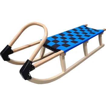Sáně sáně 125cm dřevěné - modré