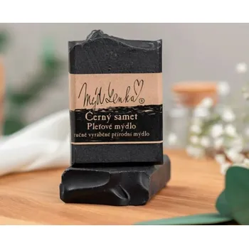 Mýdlo MýdLenka Pleťové mýdlo Černý samet