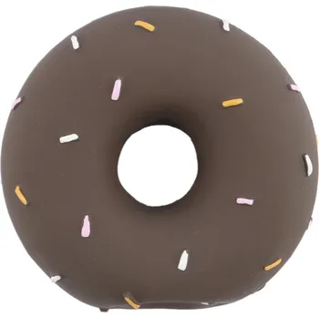 Hračka pro psa Huhubamboo pískací hračka pro psy latexový donut 6,5cm